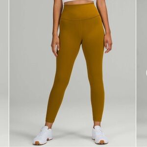NWT Lululemon Athletica WUNDER TRAIN HIGH-RISE TIGHT 25" in Gold Spice